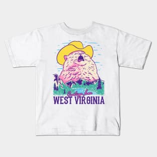 West Virginia Cat MEME | Yelling Cat Singing Kids T-Shirt